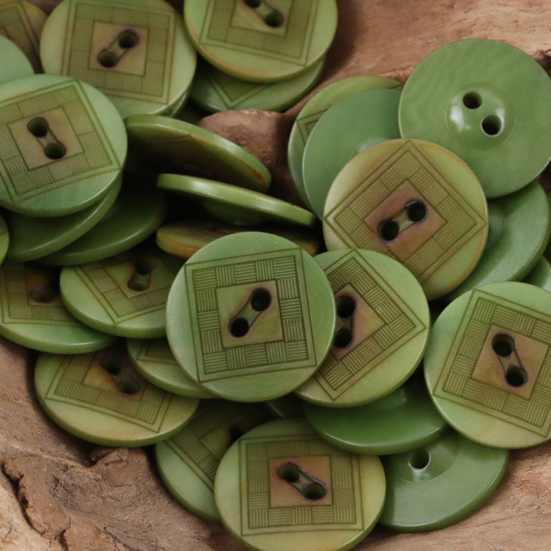 Creative Chessboard UFO Natural Tagua Nut Buttons,10pcs - Lots of Buttons