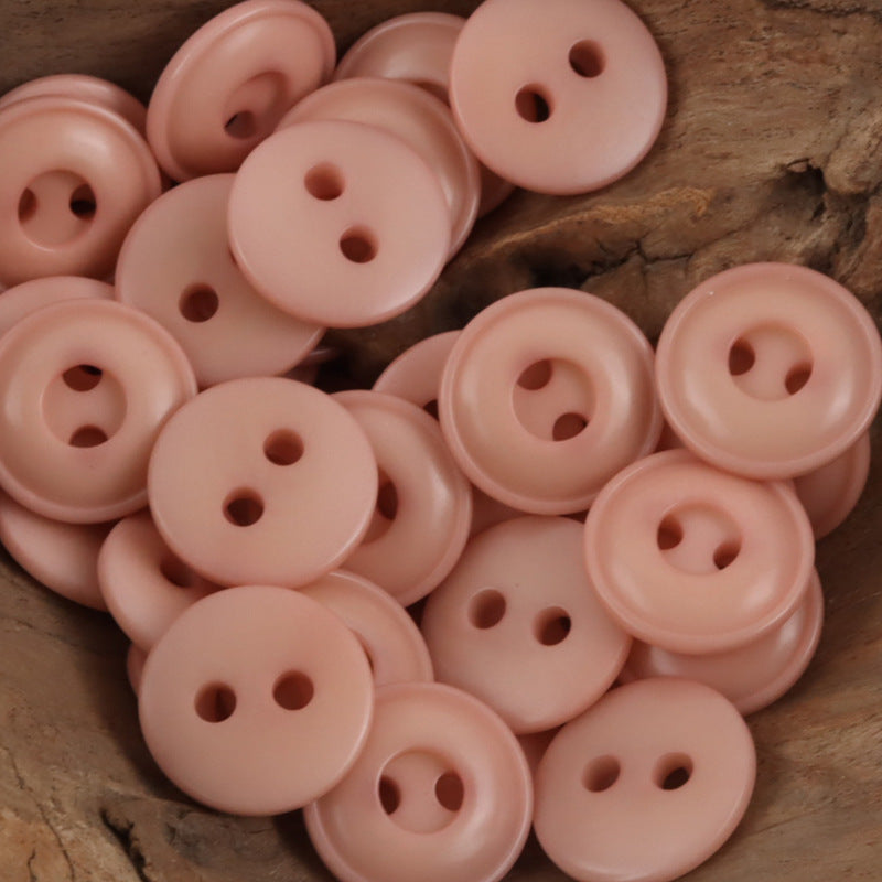 Creative Circle Two-Hole Natural Tagua Nut Buttons,10pcs - Lots of Buttons