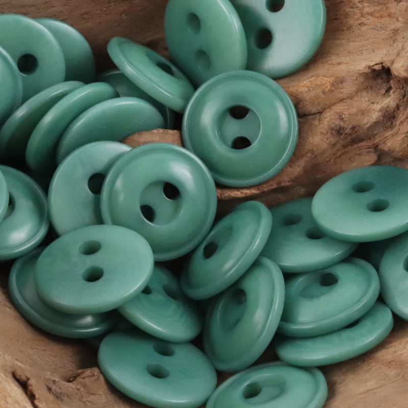 Creative Circle Two-Hole Natural Tagua Nut Buttons,10pcs - Lots of Buttons