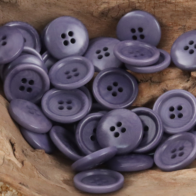 Dopamine-Colored Simple Natural Corozo Buttons 10pcs - Lots of Buttons