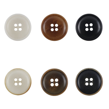 Vintage Fire-Burned Natural Tagua Nut Buttons 10pcs - Lots of Buttons