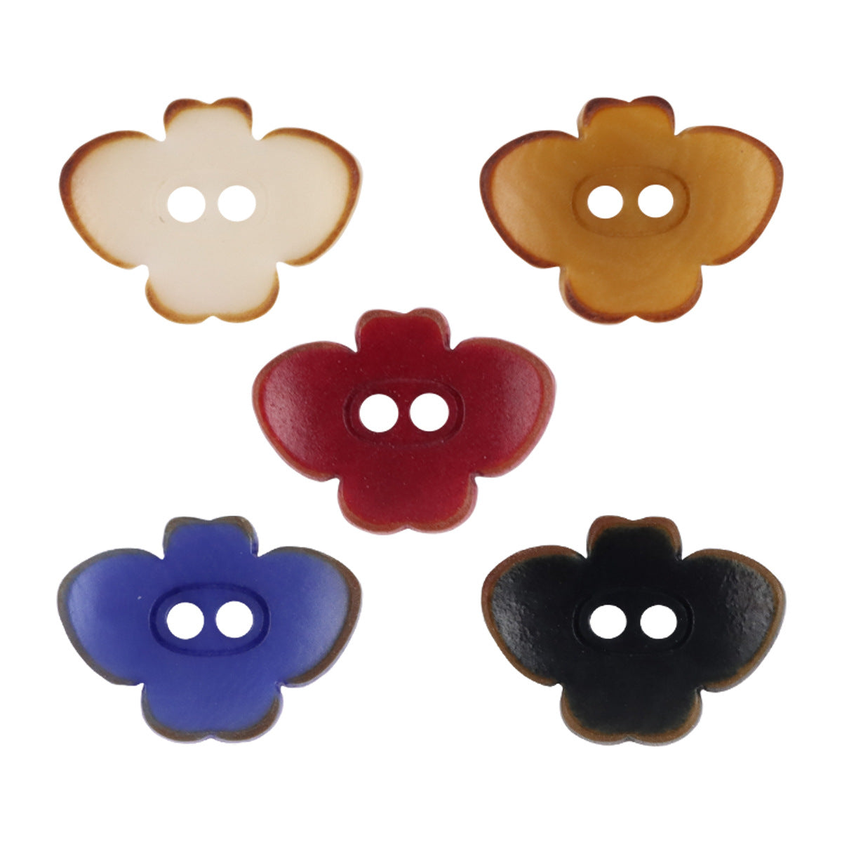 Butterfly-Shaped Tagut Nut Buttons for Children's Pajamas Dresses 10pcs - Lots of Buttons