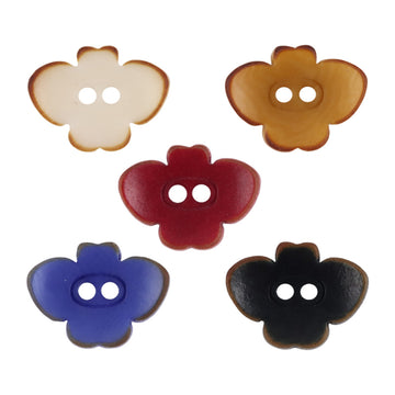 Butterfly-Shaped Tagut Nut Buttons for Children's Pajamas Dresses 10pcs - Lots of Buttons