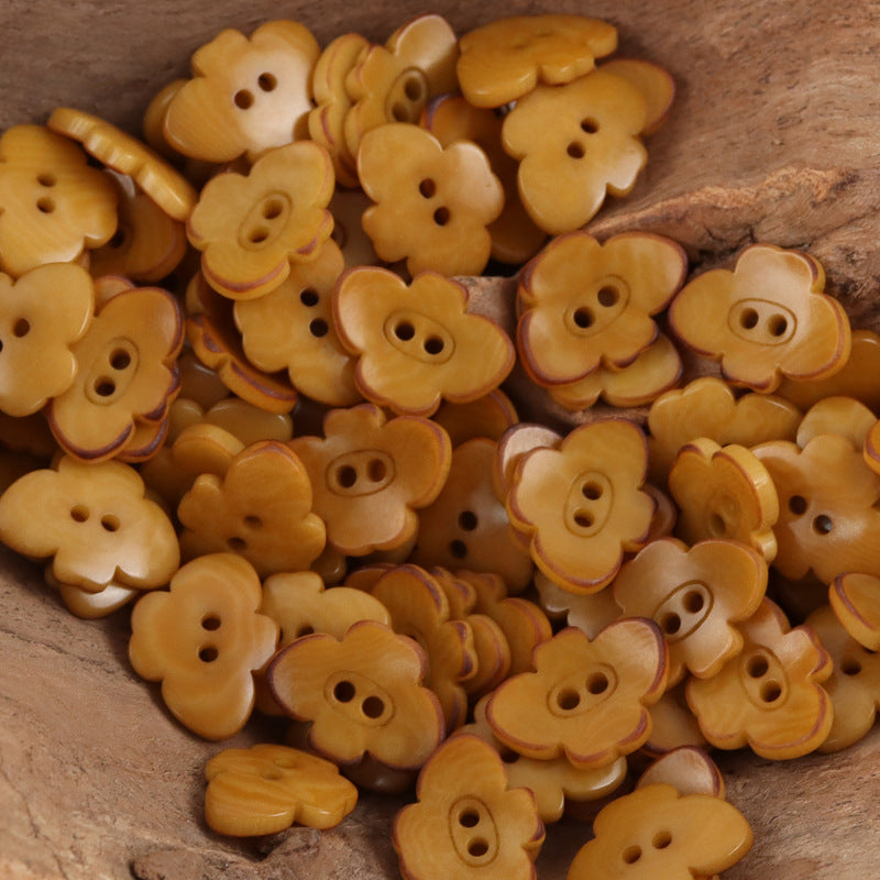 Butterfly-Shaped Tagut Nut Buttons for Children's Pajamas Dresses 10pcs - Lots of Buttons