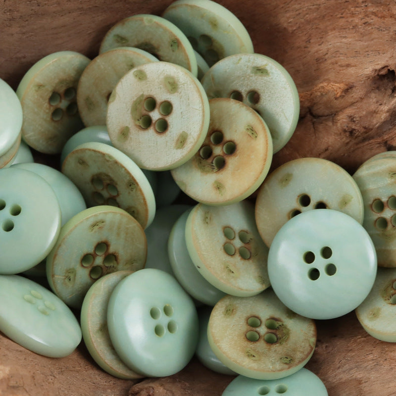 Iris Natural Tagut Nut Buttons for Haute Couture Suits 5pcs - Lots of Buttons