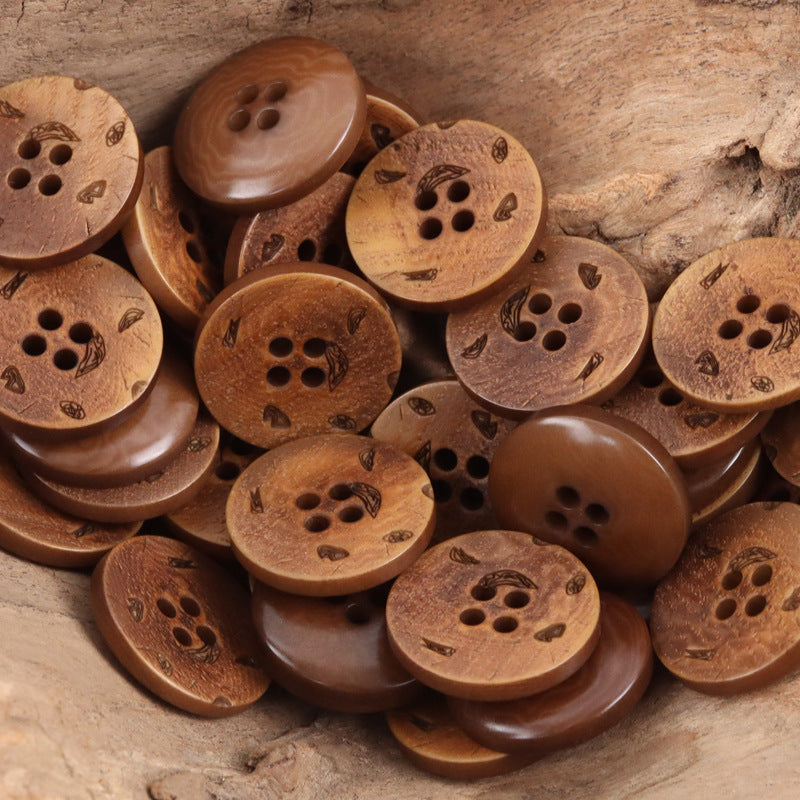 Iris Natural Tagut Nut Buttons for Haute Couture Suits 5pcs - Lots of Buttons