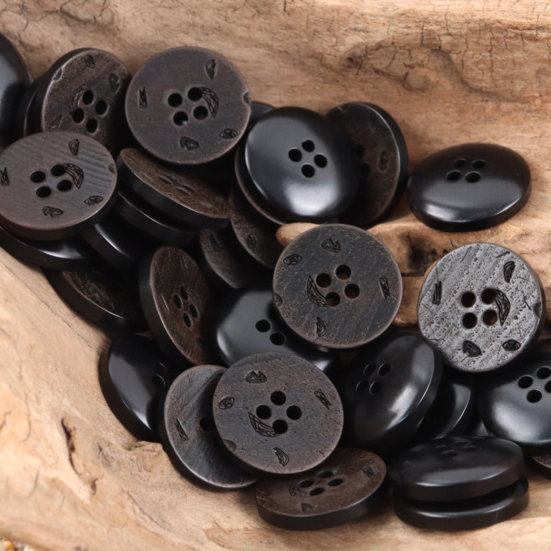 Iris Natural Tagut Nut Buttons for Haute Couture Suits 5pcs - Lots of Buttons