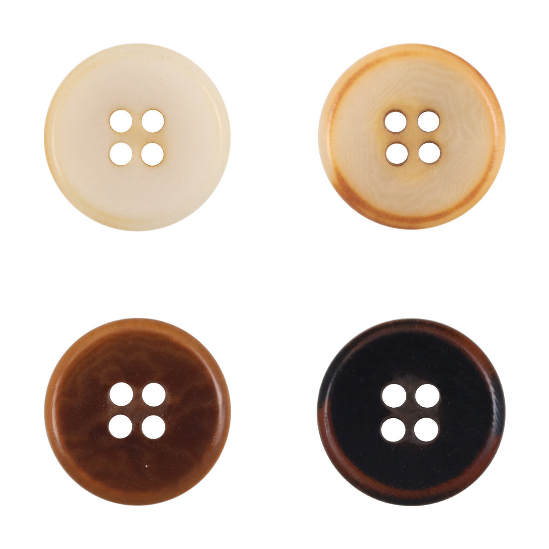 Vintage Caramel Palm Fruit Buttons Flame-Edged,10pcs - Lots of Buttons