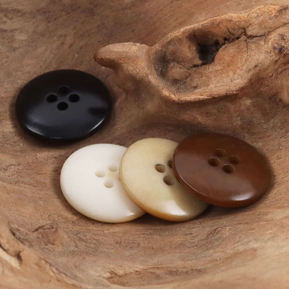 Vintage Caramel Palm Fruit Buttons Flame-Edged,10pcs - Lots of Buttons