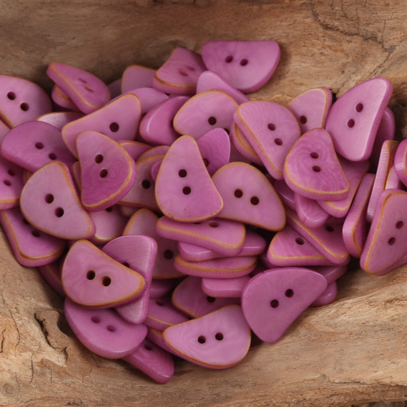 Cute Crescent Moon Natural Corozo Buttons 10PCS - Lots of Buttons