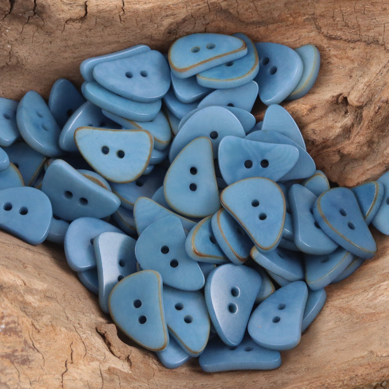 Cute Crescent Moon Natural Corozo Buttons 10PCS - Lots of Buttons