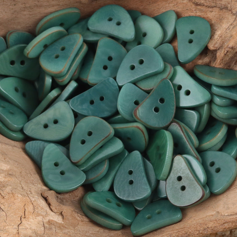 Cute Crescent Moon Natural Corozo Buttons 10PCS - Lots of Buttons