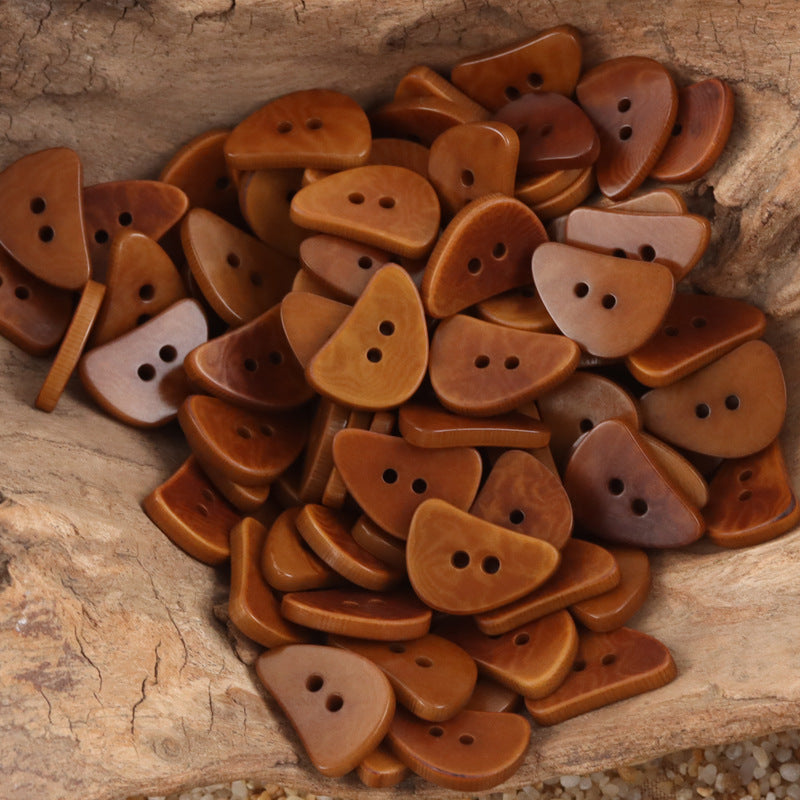 Cute Crescent Moon Natural Corozo Buttons 10PCS - Lots of Buttons