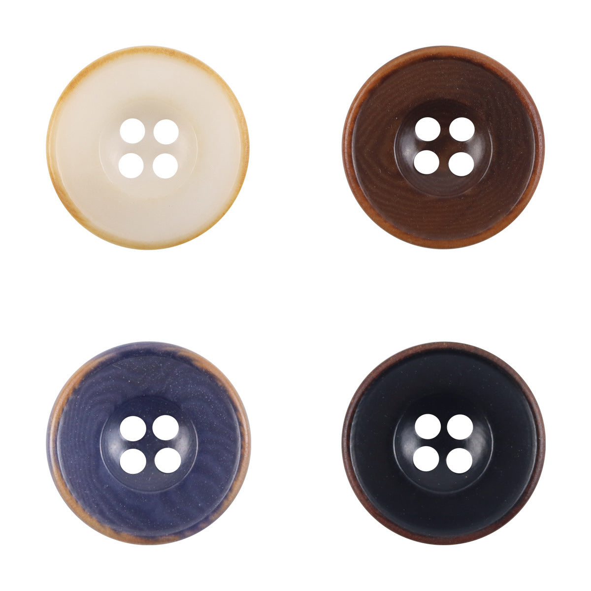 Burnt Dark Blue Tagut Nut Buttons for Suits,Sweater 10pcs - Lots of Buttons