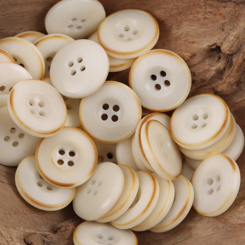 Burnt Dark Blue Tagut Nut Buttons for Suits,Sweater 10pcs - Lots of Buttons