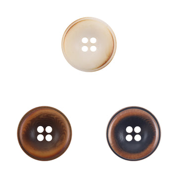 Burnt Beige Fruit Buttons for Pure Linen Suit Coats - 10pcs - Lots of Buttons