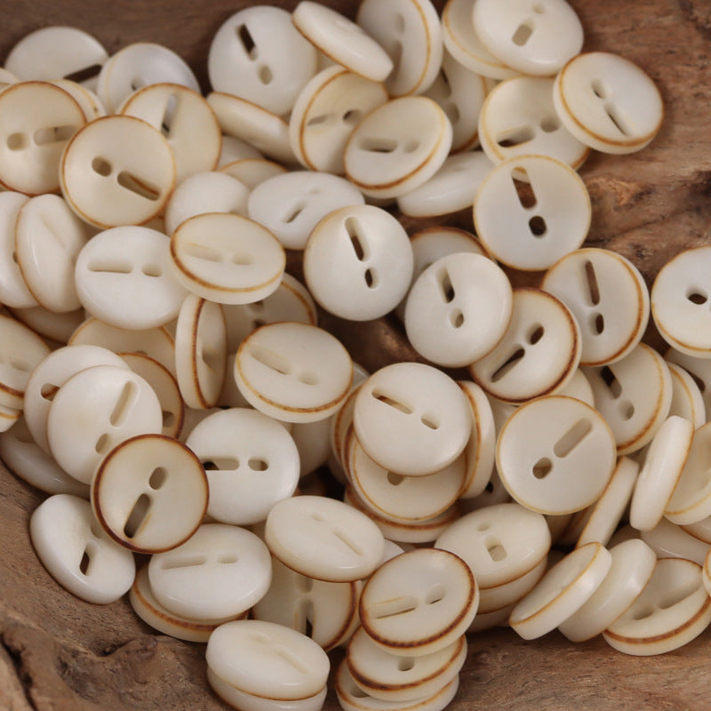 Creative Exclamation Mark Shape Natural Palm Fruit Buttons,10pcs - Lots of Buttons