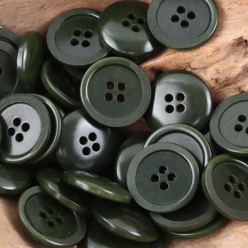 Green Natural Tagut Nut Buttons for Men's Formal Suits 10pcs - Lots of Buttons