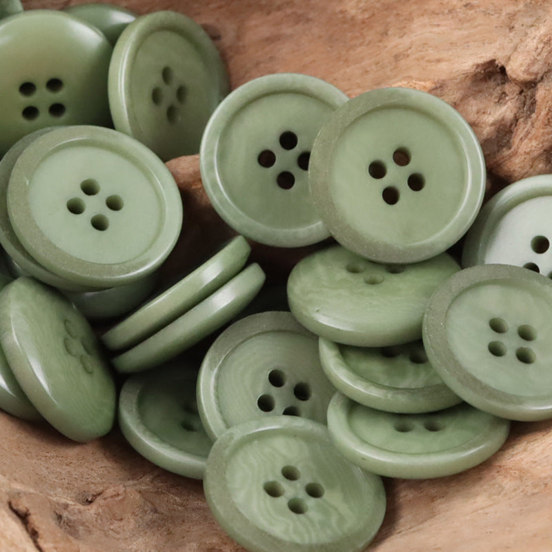 Green Natural Tagut Nut Buttons for Men's Formal Suits 10pcs - Lots of Buttons
