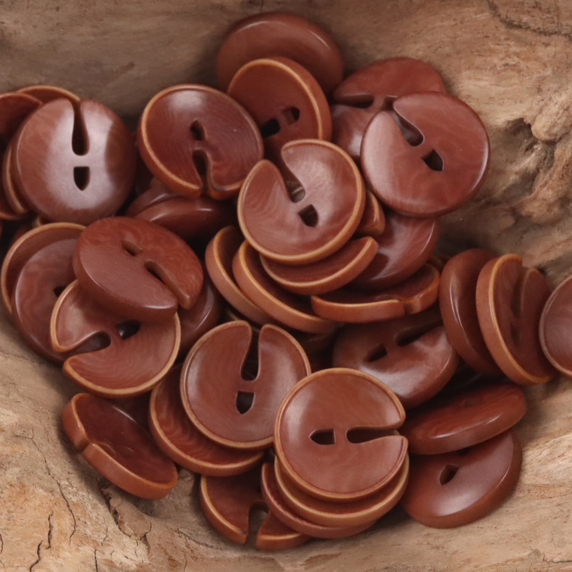 Cute Pac Man Natural Tagua Nut Buttons 10pcs - Lots of Buttons