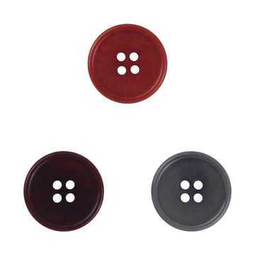 Dark Red Natural Tagut Nut Buttons for Suits Trousers 10pcs - Lots of Buttons