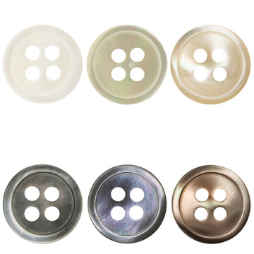 Tarot Shell Buttons Round 11.5mm 10 Pack - Lots of Buttons