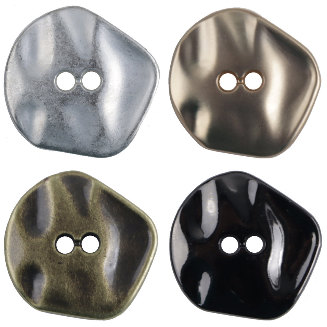 Vintage Irregular Zinc Alloy Metal Buttons for Coats,10pcs 