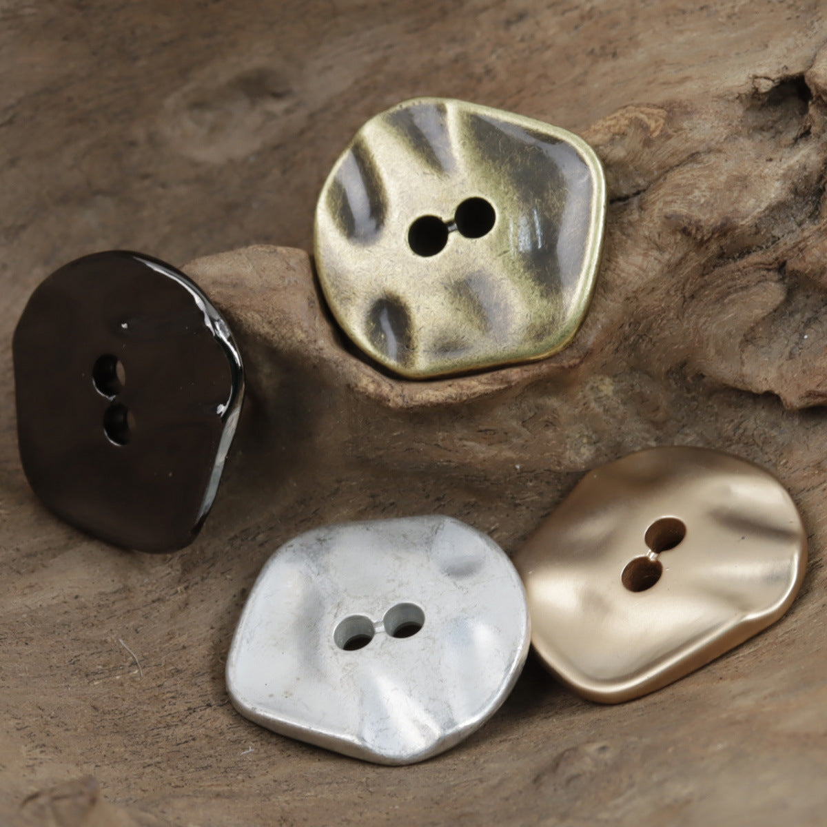 Vintage Irregular Zinc Alloy Metal Buttons for Coats,10pcs - Lots of Buttons