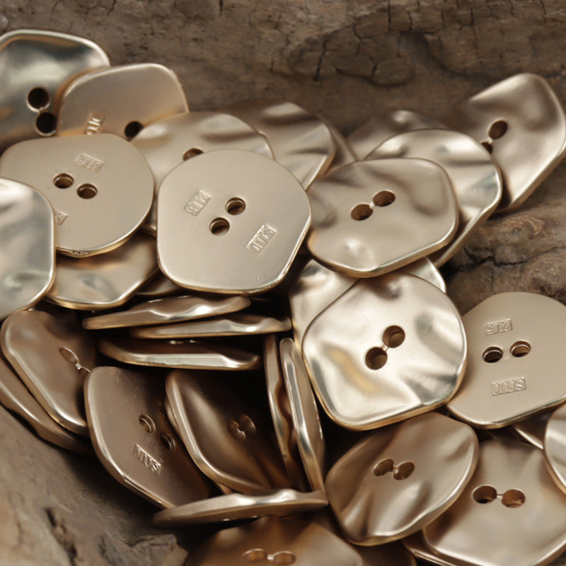 Vintage Irregular Zinc Alloy Metal Buttons for Coats,10pcs - Lots of Buttons