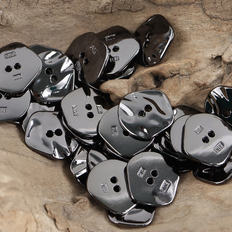 Vintage Irregular Zinc Alloy Metal Buttons for Coats,10pcs - Lots of Buttons