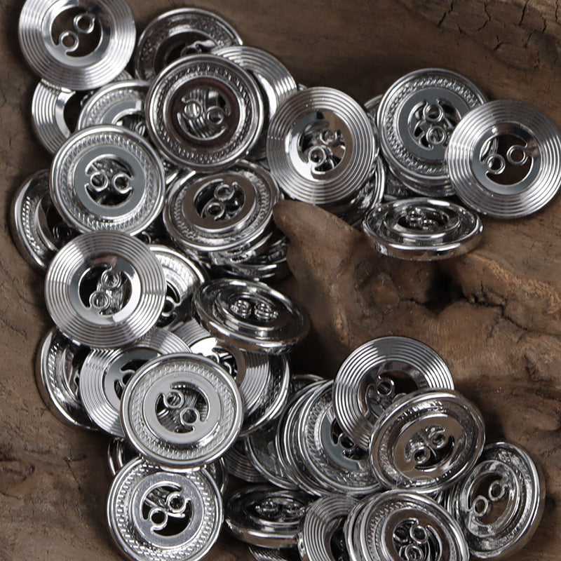 15mm Gold Silver Geometric Ethnic Metal Buttons 20 Pack - Lots of Buttons