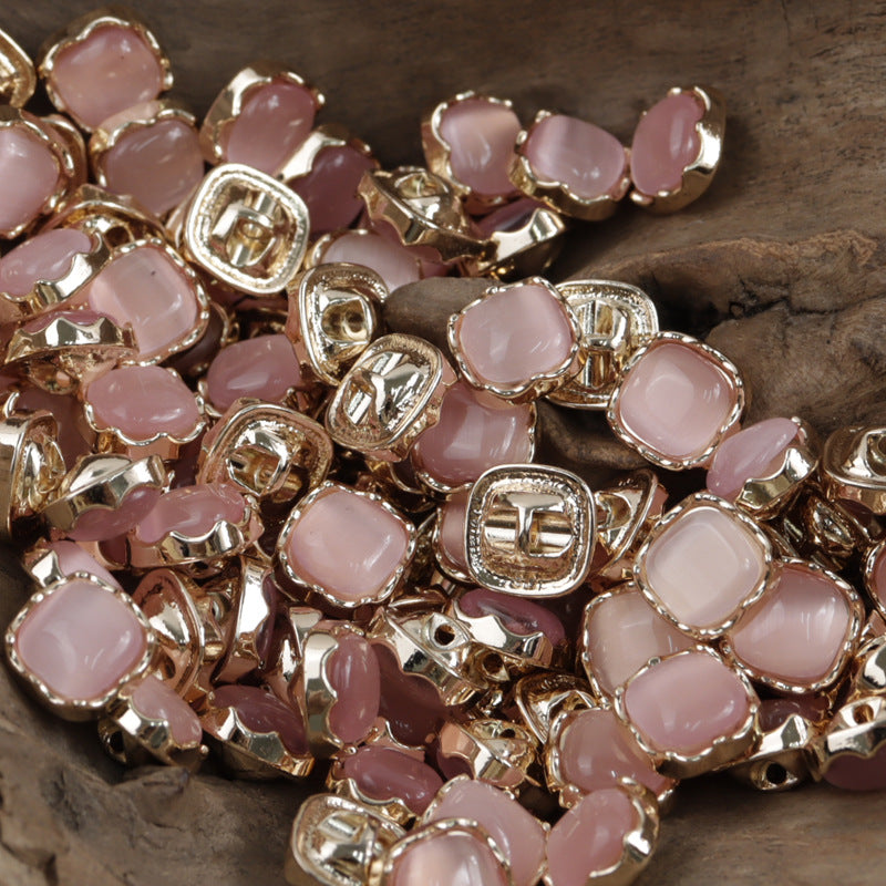 10mm Jade Colored Metal Shank Buttons for Chinese Qipao 10pcs - Lots of Buttons