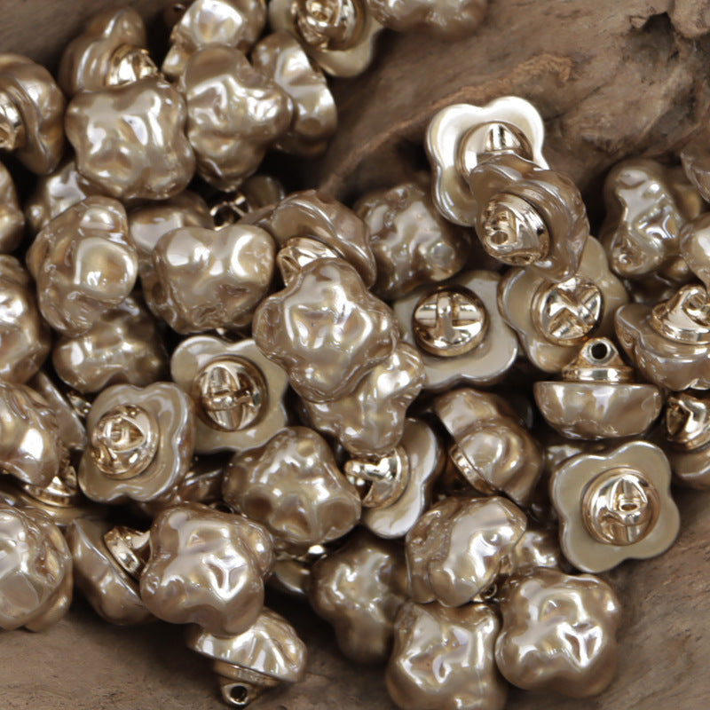 Colorful Cloud Resin Buttons with Metal Shanks for Bracelet Making 10pcs - Lots of Buttons