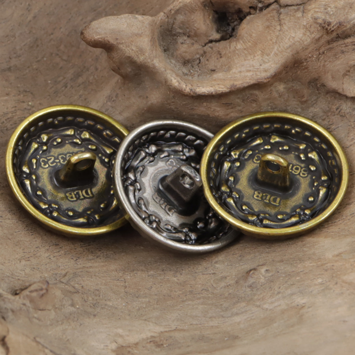 Vintage Ethnic Bronze Metal Buttons for DIY Knitted Bags 10pcs - Lots of Buttons