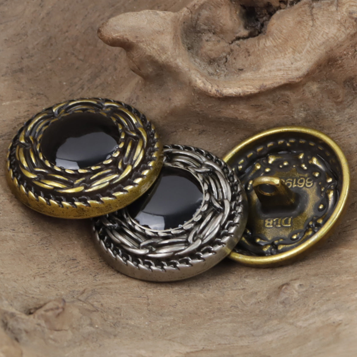 Vintage Ethnic Bronze Metal Buttons for DIY Knitted Bags 10pcs - Lots of Buttons