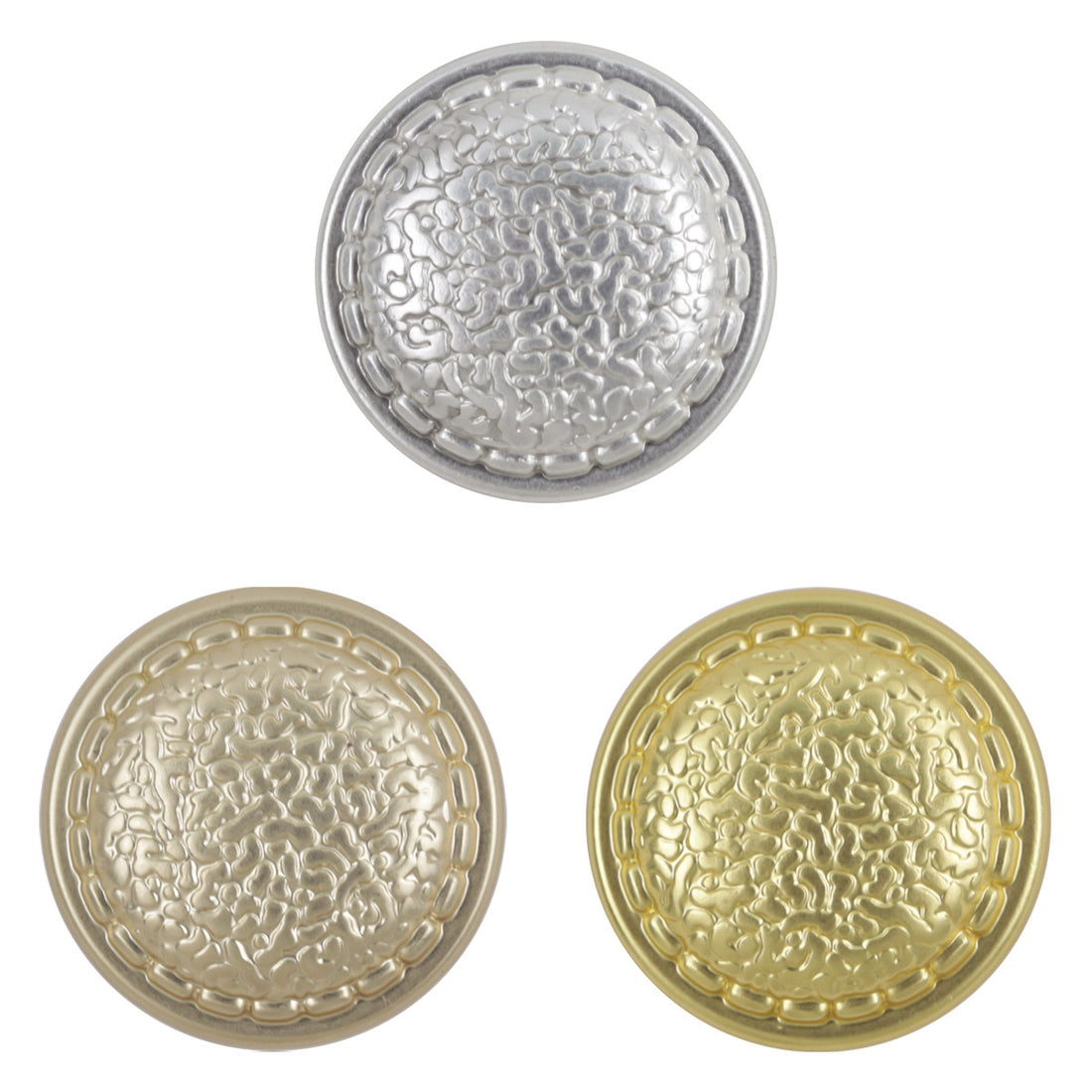 Snakeskin Pattern Gold Metal Buttons for Shoe Bag Decor 10pcs - Lots of Buttons