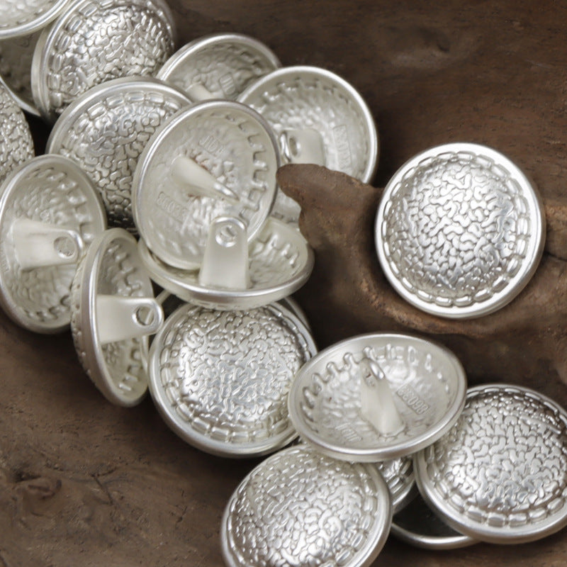 Snakeskin Pattern Gold Metal Buttons for Shoe Bag Decor 10pcs - Lots of Buttons