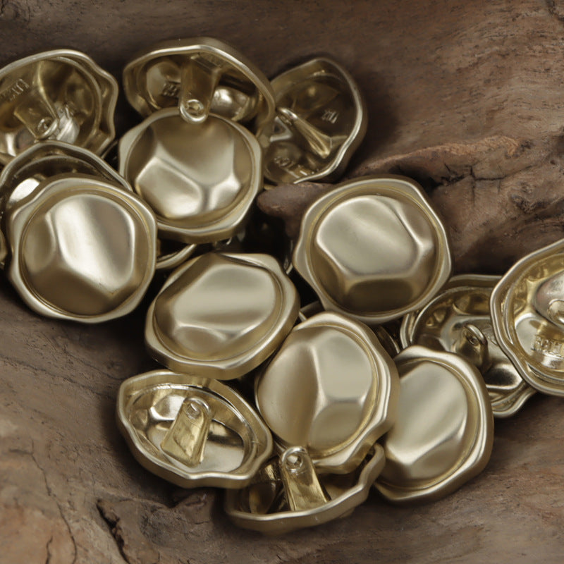 Irregular "Little Sun" Decorative Zinc Alloy Metal Shank Buttons 10pcs - Lots of Buttons