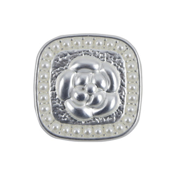 Square Silver Rose Metal Shank Buttons 10pcs - Lots of Buttons