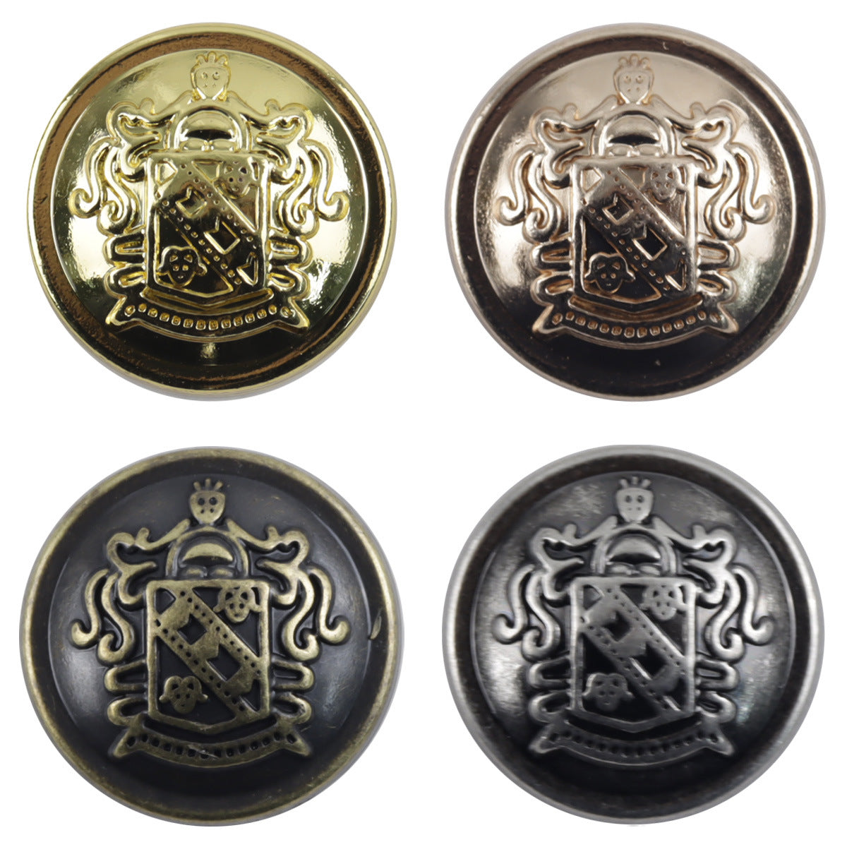 Preppy Zinc Alloy Metal Buttons for Party JK Uniforms 10pcs
