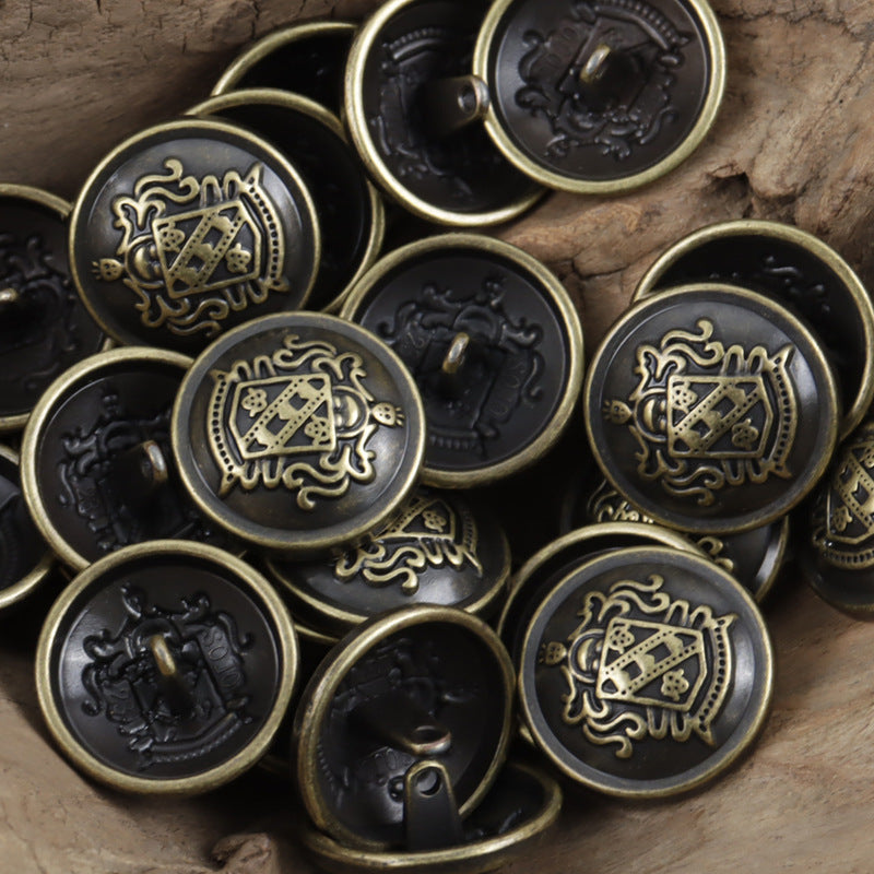 Preppy Zinc Alloy Metal Buttons for Party JK Uniforms 10pcs