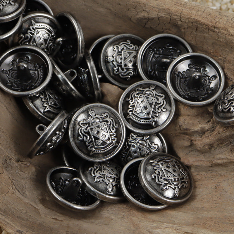 Preppy Zinc Alloy Metal Buttons for Party JK Uniforms 10pcs