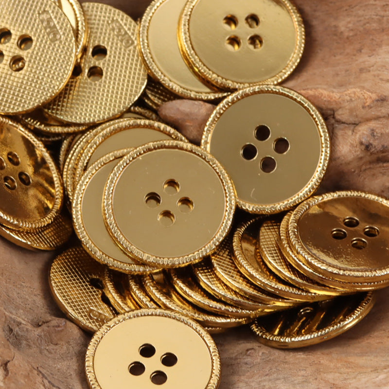 Vintage Silver Flat Metal Buttons for Knitted Hats Teddy Bear 10pcs - Lots of Buttons