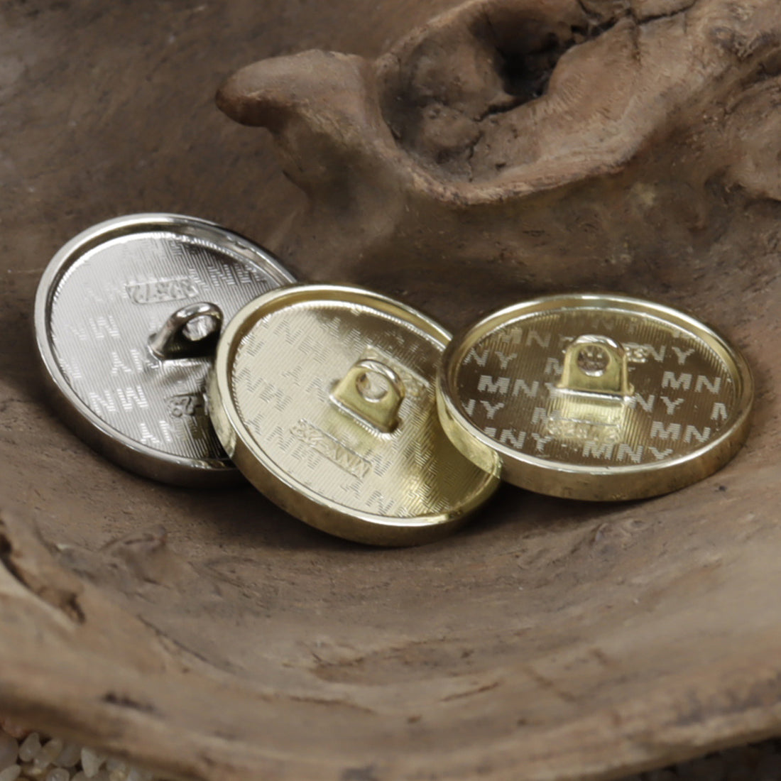 Embellished Floral White Gold Tone Metal Personalized Buttons 10pcs - Lots of Buttons