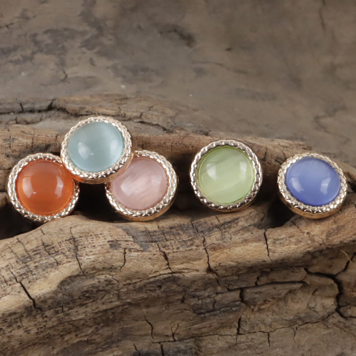 11.5mm Pearlescent Metal Buttons for Elegant Shirts 10pcs - Lots of Buttons