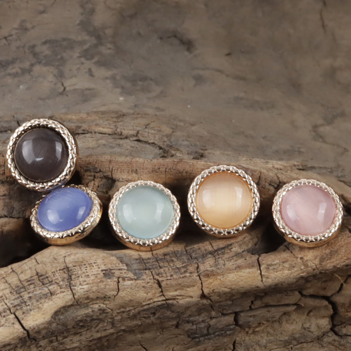 11.5mm Pearlescent Metal Buttons for Elegant Shirts 10pcs - Lots of Buttons