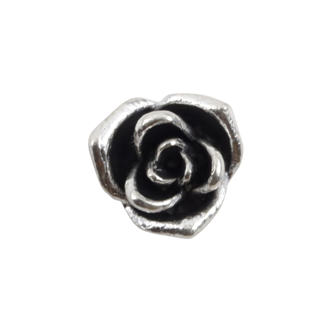 Vintage Silver 10mm Mini Metal Shank Buttons 10pcs 