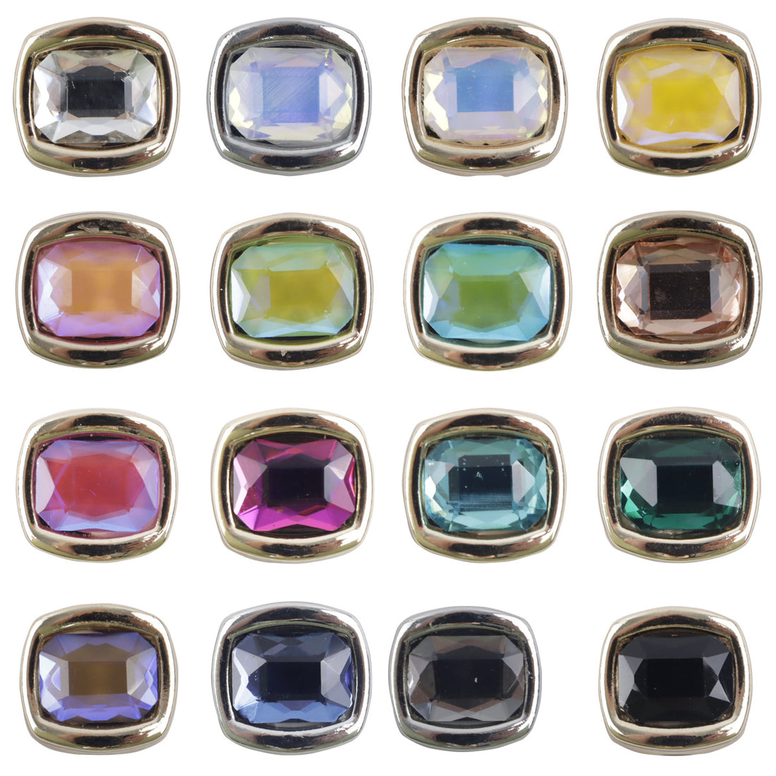 11.5mm Rhinestone Metal Shank Buttons for Chinese Qipao 10pcs - Lots of Buttons