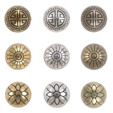 11.5mm Chinese Metal High-Foot Shank Buttons 10PCS - Lots of Buttons