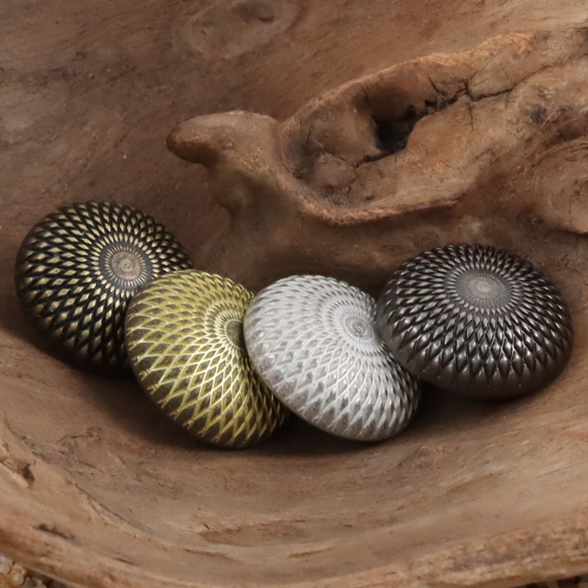 Vintage Geometric Mysterious Style Round Shank Metal Buttons,10pcs - Lots of Buttons